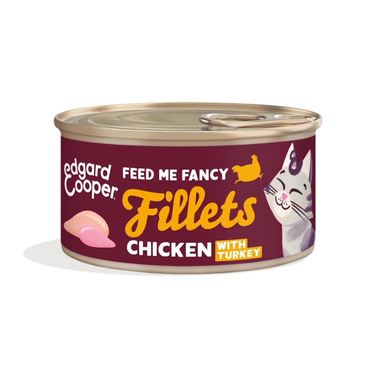Edgard & Cooper kattefilet kylling og kalkun 70 g